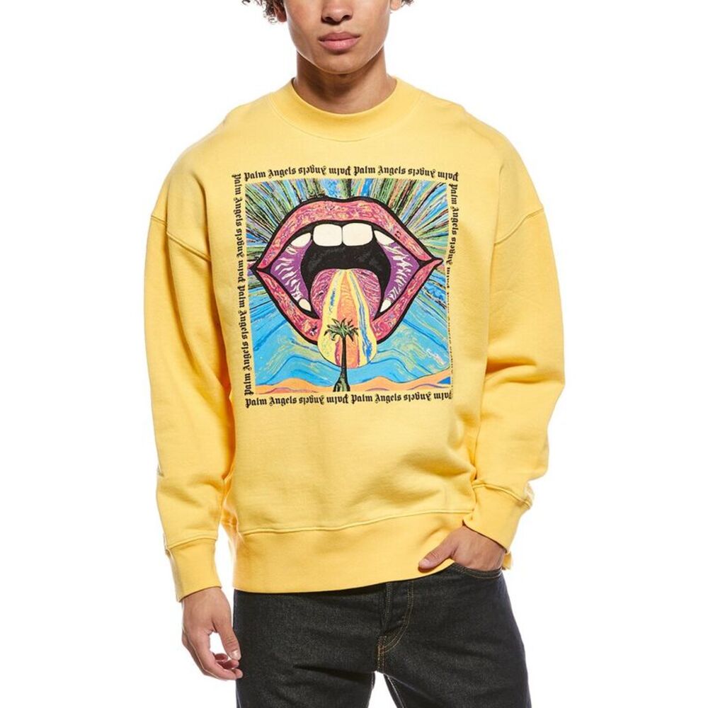 Palm Angels Mens  Crewneck Sweatshirt